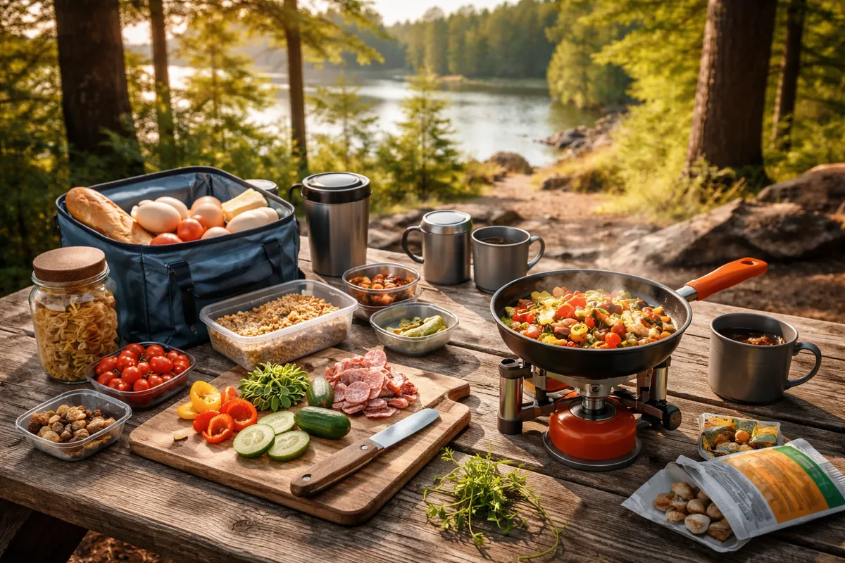 Comment préparer des repas en camping et en randonnée avec des aliments faciles à transporter