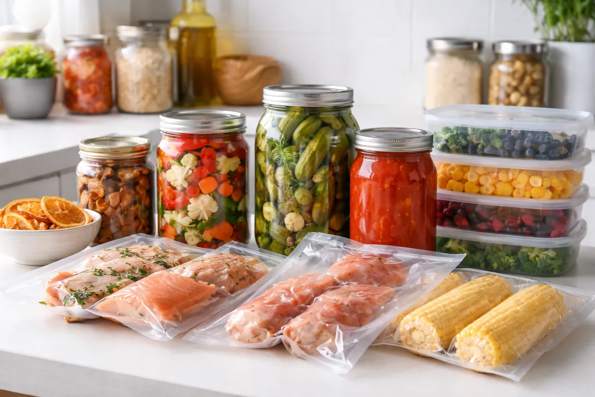 Les différentes méthodes de conservation des aliments en cuisine