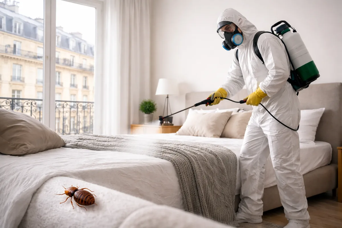 Quel est le processus de désinfection des punaises de lit à Paris ?