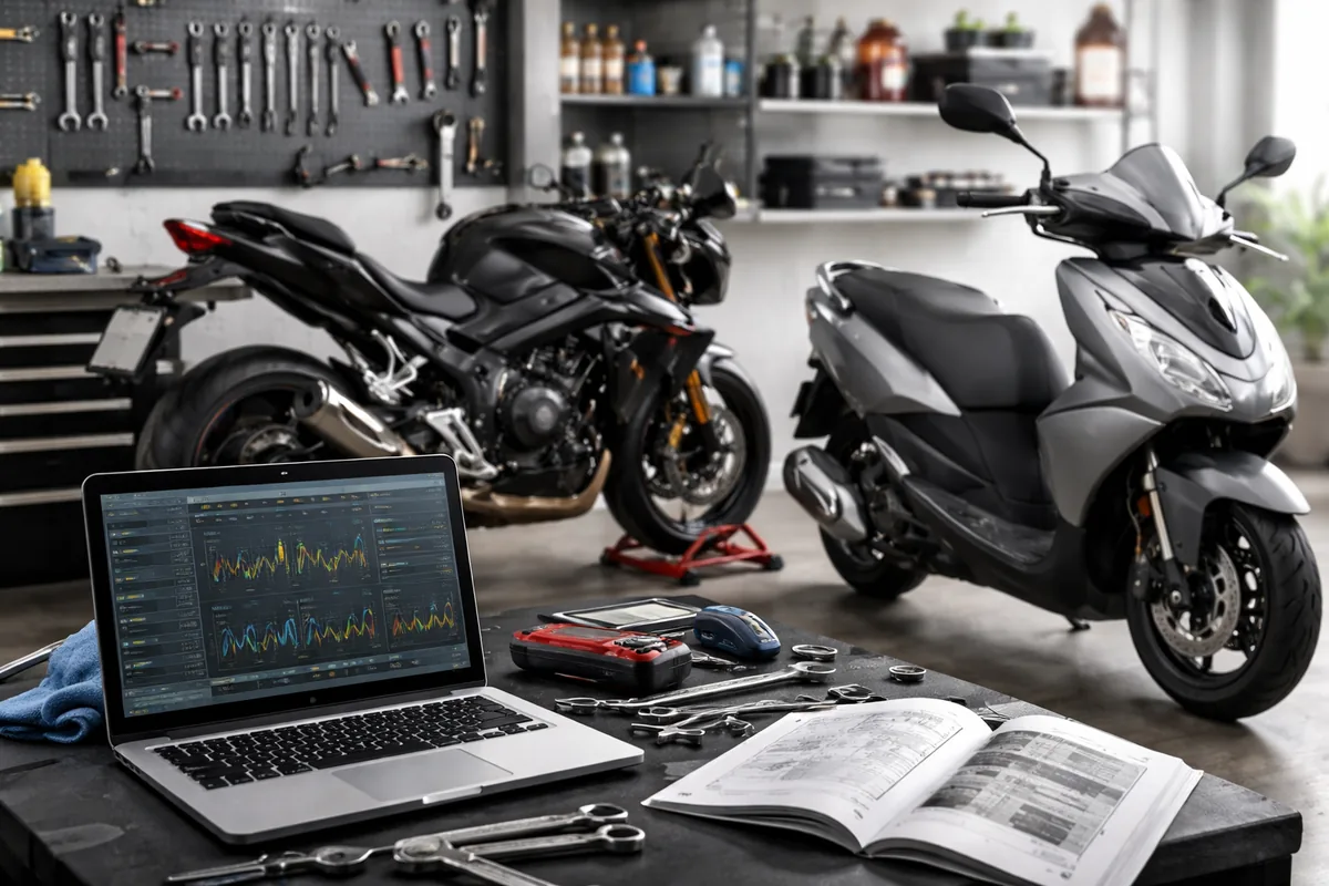 Comment utiliser les données techniques pour optimiser l'entretien d'une moto et d'un scooter
