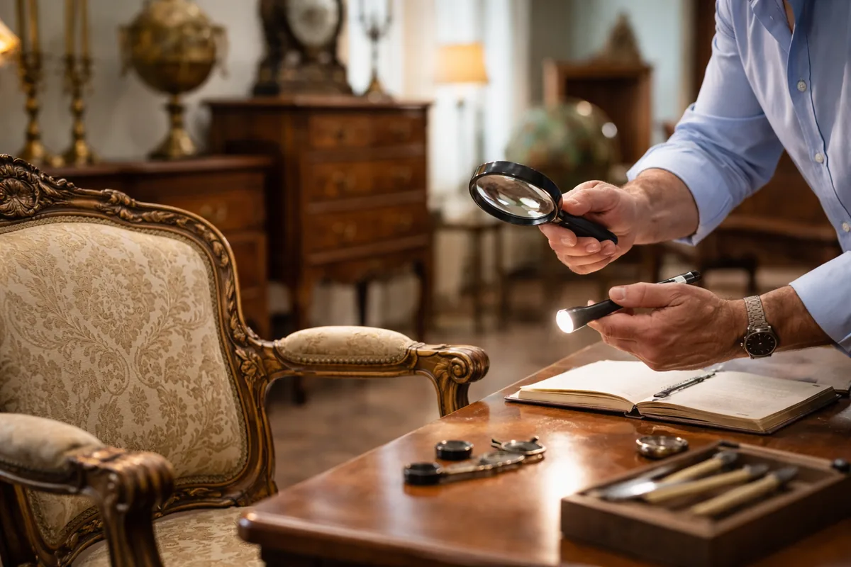 Comment authentifier des objets anciens de mobilier avant une adjudication